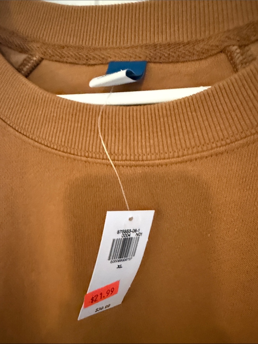 BNWT old Navy Rust Brown Cozy Crewneck Sweatshirt - Picture 4 of 4
